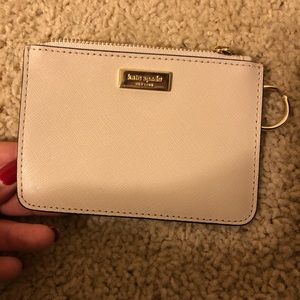 Nude/Black Kate Spade card holder